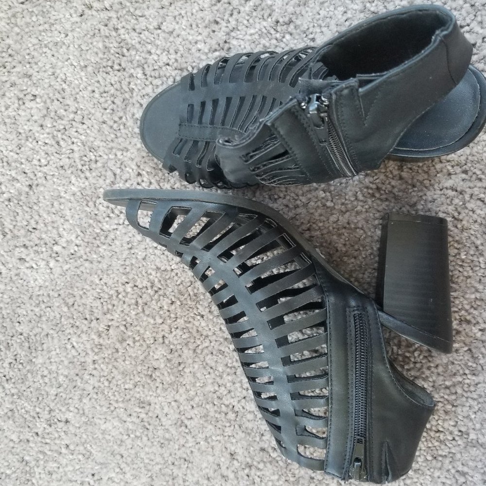 Openwork Ankle Booties by Etc. 7/8